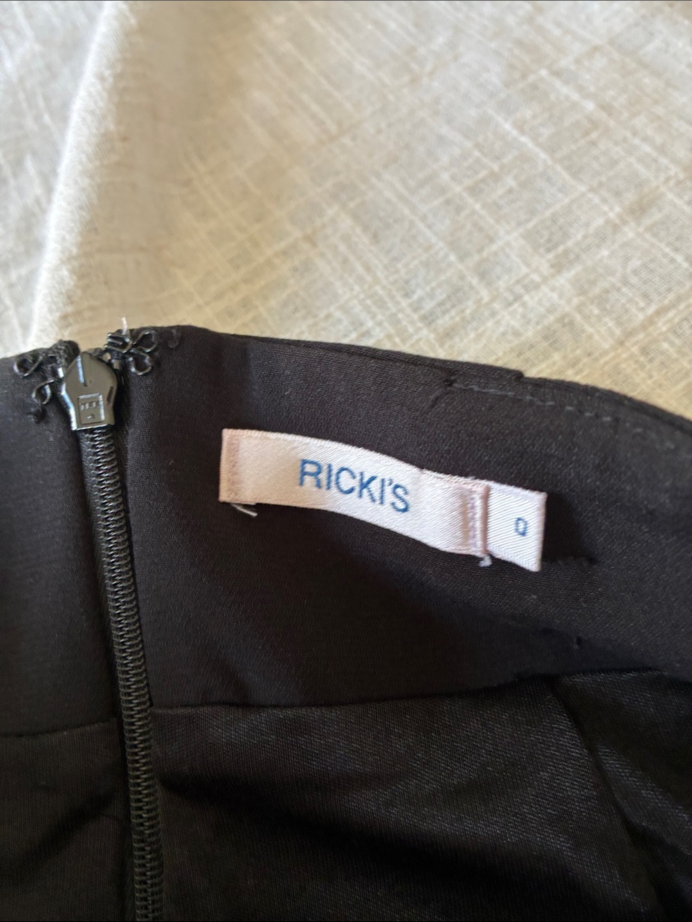 Ricki's Black A-Line Skirt with Back Zipper
